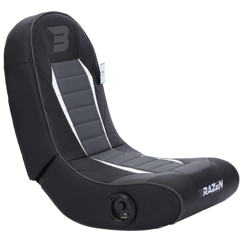 BraZen Sabre 2.0 Bluetooth Surround Sound Gaming Chair, Black