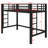 Metal Loft Bed Featuring Ladder & Secure Guardrails For Safety-208580119