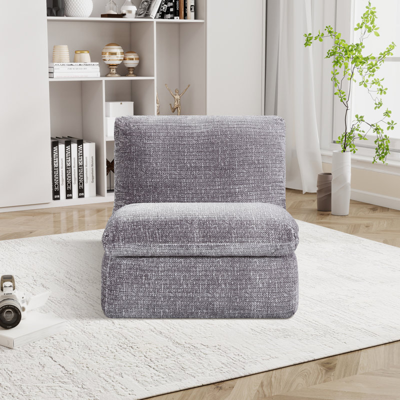 Fauteuil d'appoint rembourré 33,05 po, Gris