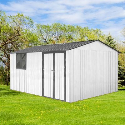 Metal outdoor storage sheds with window