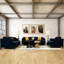 Fauteuil en lin de 40,09 po Nekiesha-198764233