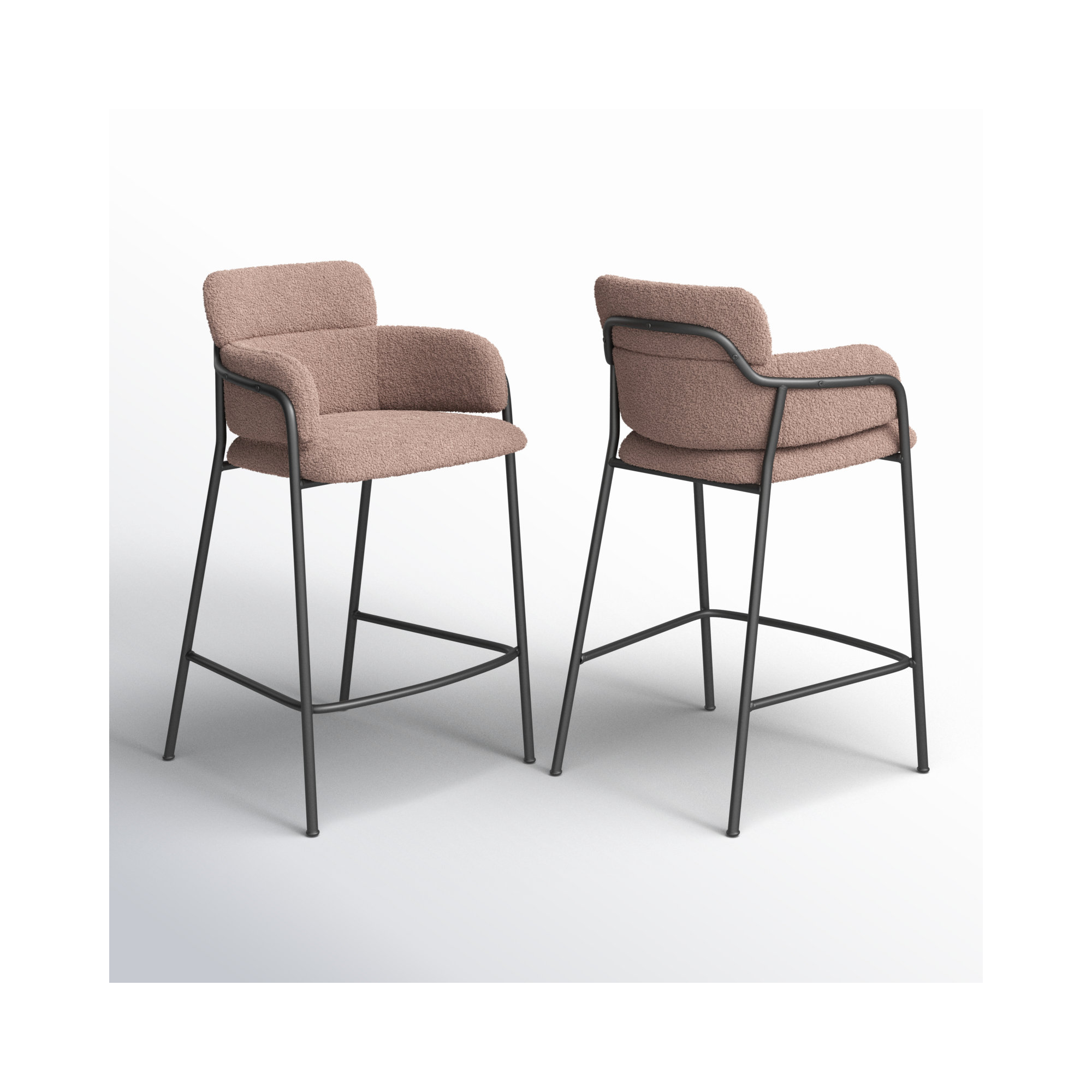 Kidman Bar & Counter Stool, Counter Stool (26" Seat Height), Brown