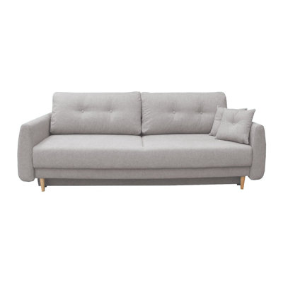 Canapé-lit Nord avec rangement et 2 coussins décoratifs Nord