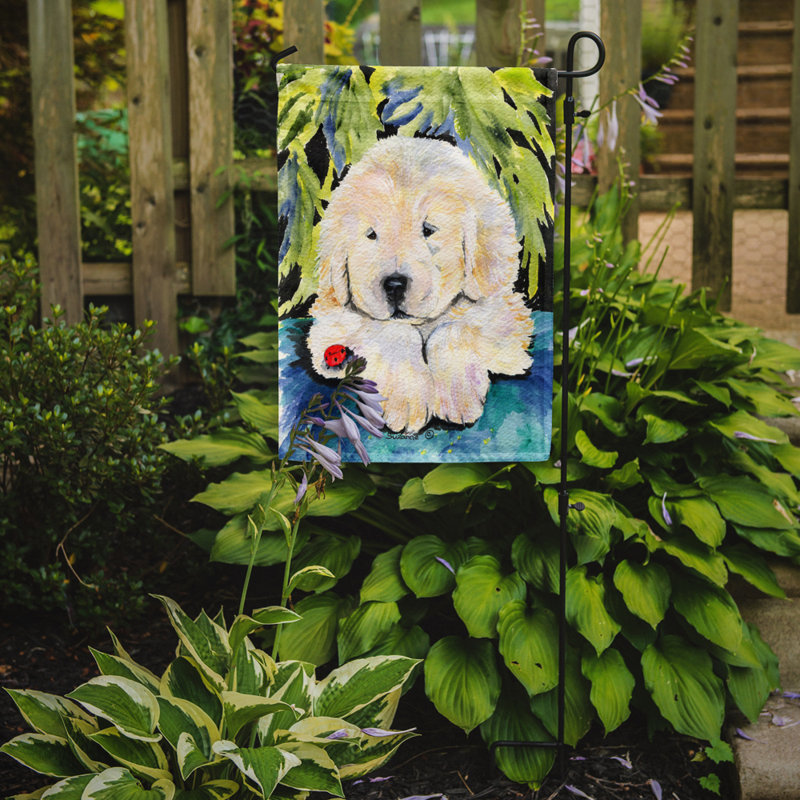 Drapeau de jardin 2 côtés golden retriever