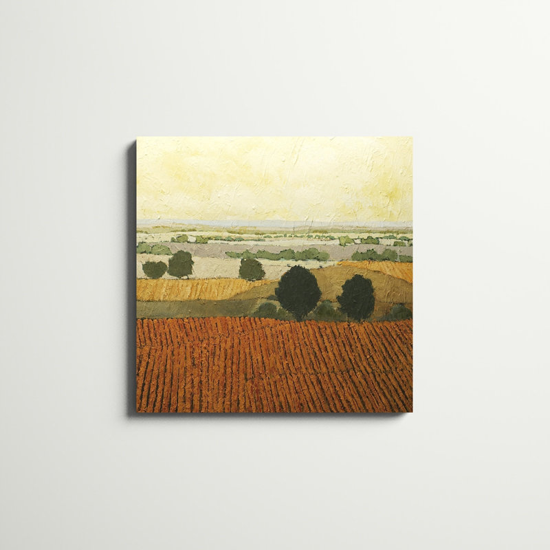 «After Harvest», peinture sur toile, H 30 po x l 30 po