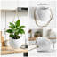 Ensemble de 3 vases muraux en céramique - Pots de fleurs suspendus pour plantes d'intérieur, décoration murale pour hall d'entrée