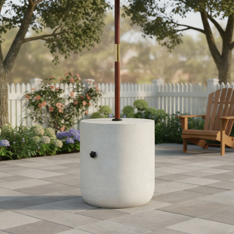 Base de parasol pour table d'appoint MGO, Lime/blanc