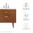Modway Cassia 35'' Single Bathroom Vanity Base Only in Natural