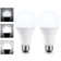 A21 3 Way LED Light Bulbs, E26 Base, UL & ES Listed