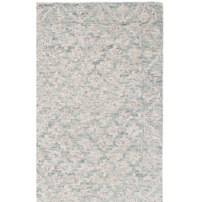 Metro 357 Area Rug In Ivory / Light Blue