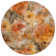 Machine Washable Indoor/Outdoor Xhevrie Orange Rug