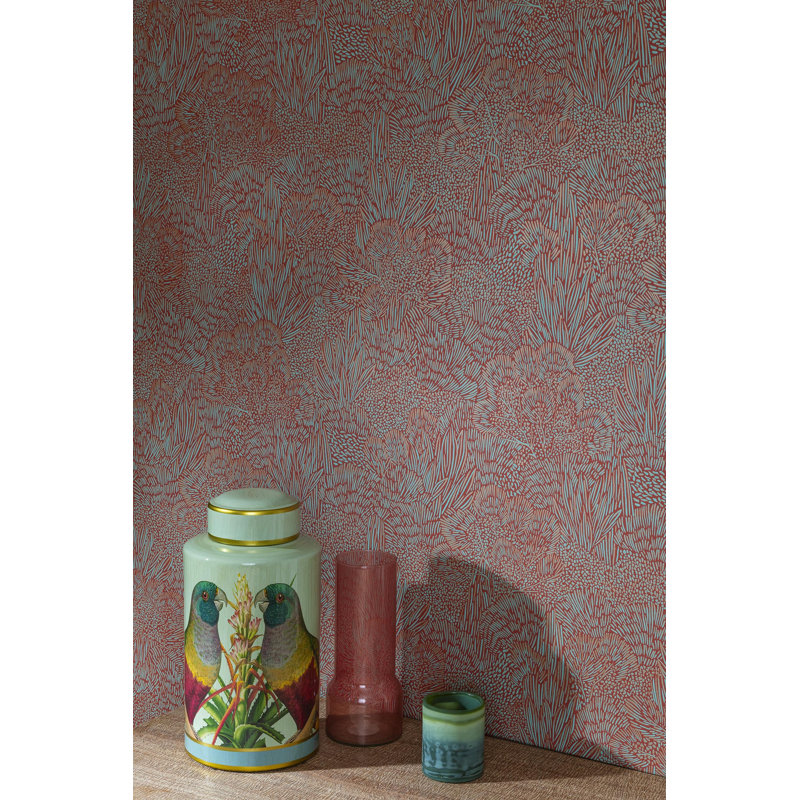 Einhorn Floral Roll, Red/Blue
