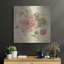Art mural en métal Red Barrel Studio® «Dusty Pink Rose On Antique Linen» par Cheri Blum-1738282495