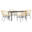 Ensemble repas de patio avec coussins en verre et poly rotin-1521366686-1521366683-1521366661