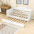Elegant Twin Wood Daybed with Twin Trundle-550281431