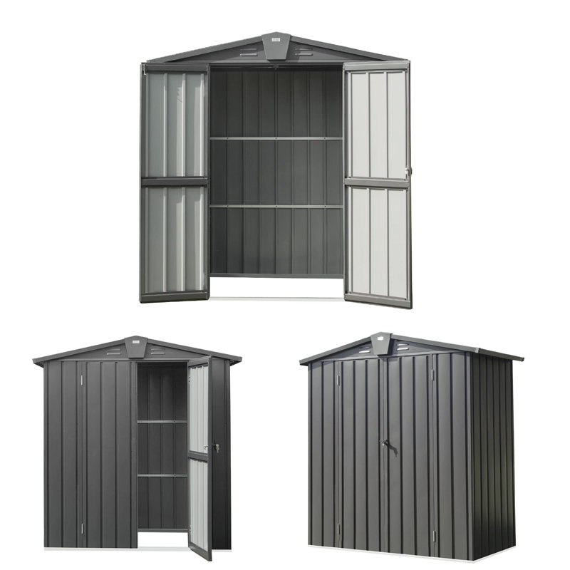 Remise à outils en métal, H 71,34 po x l 36,06 po x P 69,21 po