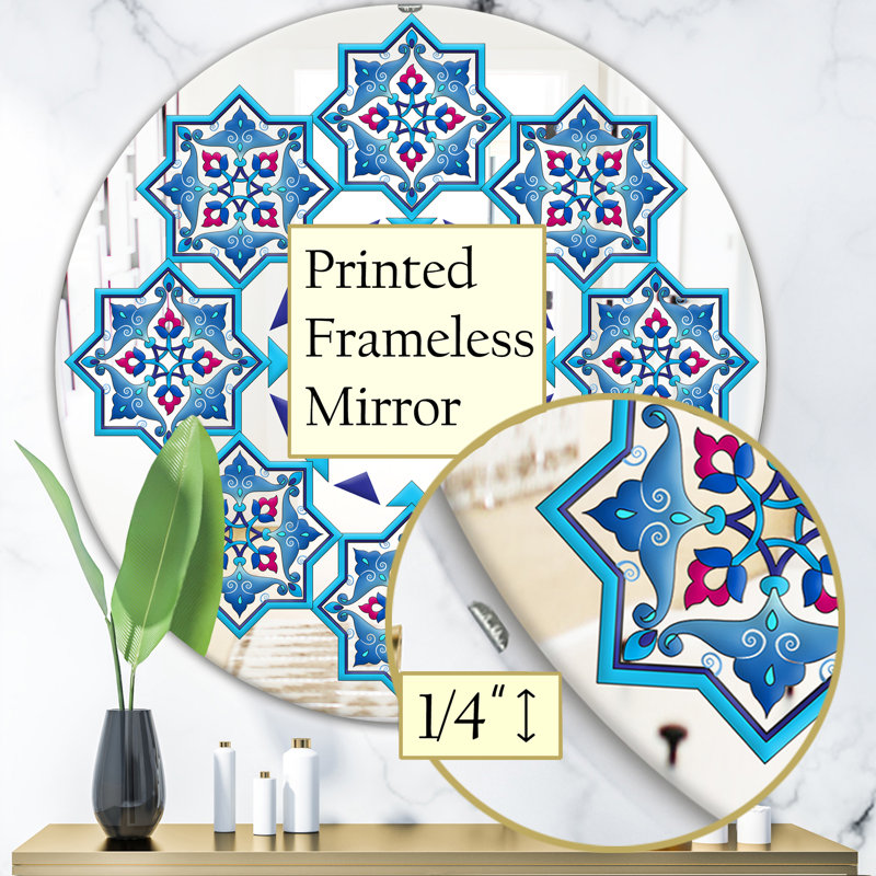 Stars in Stars Traditional Wall Mirror, 23.6" H x 23.6" W