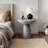 Fiberglass Mushroom-Shaped Accent Table-1995854227