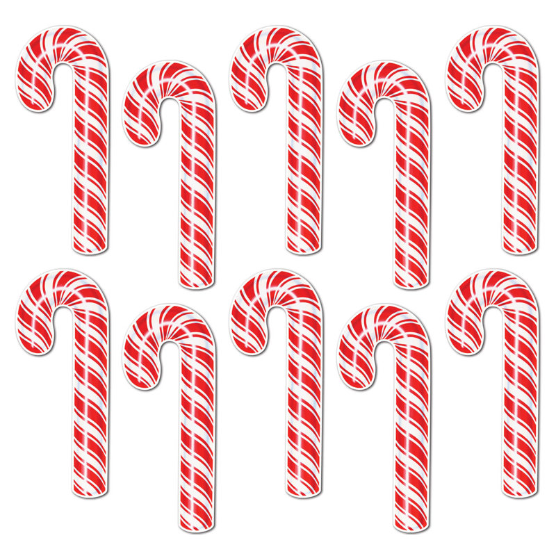 Mini-découpes de Noël de canne de bonbon