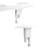 White Toilet Bidet Featuring Dual Nozzle Spray For Front Feminine And Rear Wash, Two Large Knob Handles Water Flow Management, Guard Keeps It Sanitary, Convenient To Assemble Function Install