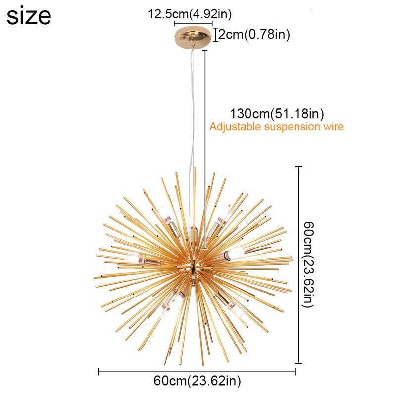 Jayton 9 - Light Sputnik Chandelier