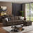 109" Modern 4 Seaters Sectional Sofa with Hidden Coffee Table and Large Storage Space-2076327688