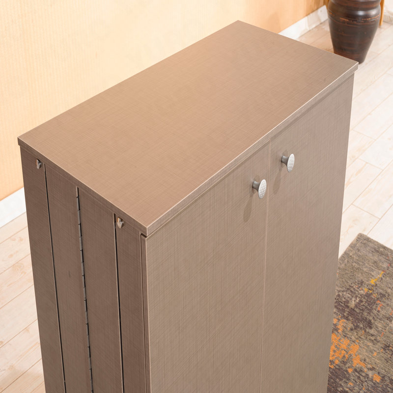Armoire de rangement à chaussures à 3 niveaux pour entrée - Standard, Brown/Beige