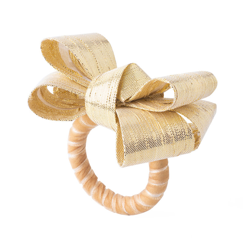 Tuxedo Napkin Ring, Gold