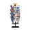 16 Adjustable Pockets Display Rack, Greeting Post Card Christmas Holiday Spinning Rack Stand