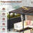 Costway 10' X 13' Wall-mounted Patio Gazebo With  Sloped Polycarbonate Roof Metal Frame
