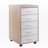 Kenner White and Sand 5-Drawer Mobile File Cabinet, 29.25'' H X 15.75'' W X 17.75" D