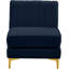 Fauteuil en velours Enson-1890357908