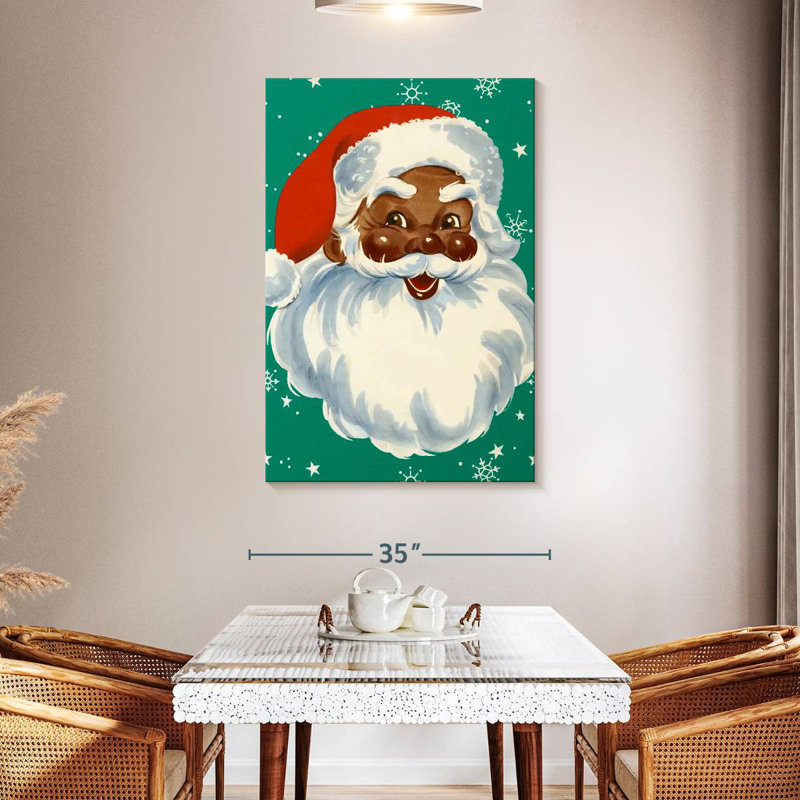 Père Noël noir Lelend, H 48 po x l 32 po