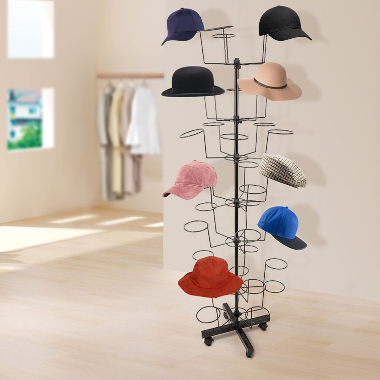 Rebrilliant Aulbree 7-layer Rotatable Hat Display Stand & Reviews