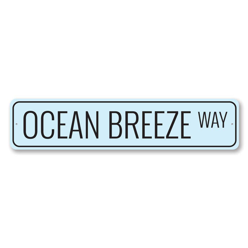 Panneau en aluminium Ocean Breeze Way, H 6 po x l 24 po x P 0,063 po