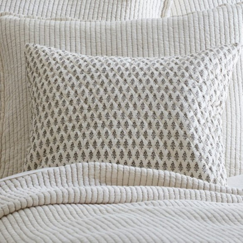 Bentley Cocoa Brown Block Print Sham, King