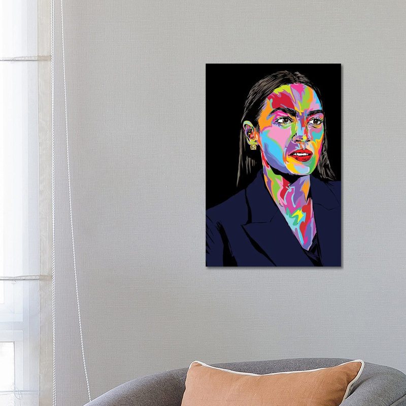 Aoc par Technodrome1 - impression d'art graphique, Aucun mat, Toile tendue, H 26 po x l 18 po x 1,5 po