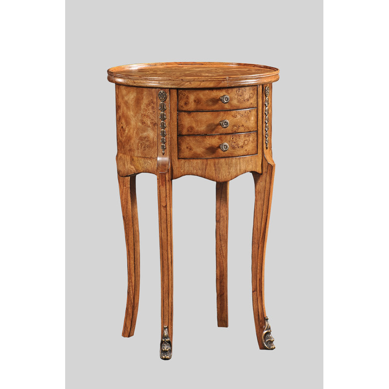 Alaba Solid Wood Block End Table