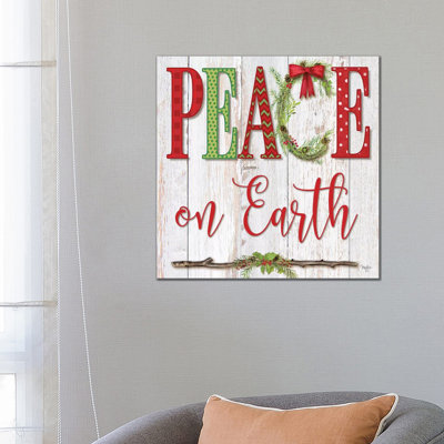 Peace On Earth by Mollie B. - Wrapped Canvas Print