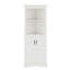 Grande armoire d'angle avec portes pour le salon, la salle de bain, la salle à manger ou la cuisine, blanc-667913113