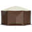 Pop Up Gazebo Tent, Pop-Up Screen Tent 6 Sided Canopy Sun Shelter with 6 Removable Privacy Wind Cloths & Mesh Windows-108996285