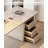 Rectangular Sintered Stone Tabletop Desk with Drawers-1601604537