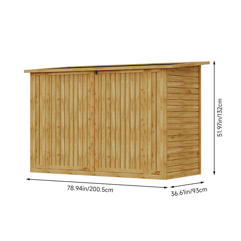 Outdoor Wooden Storage Shed for Bicycles
