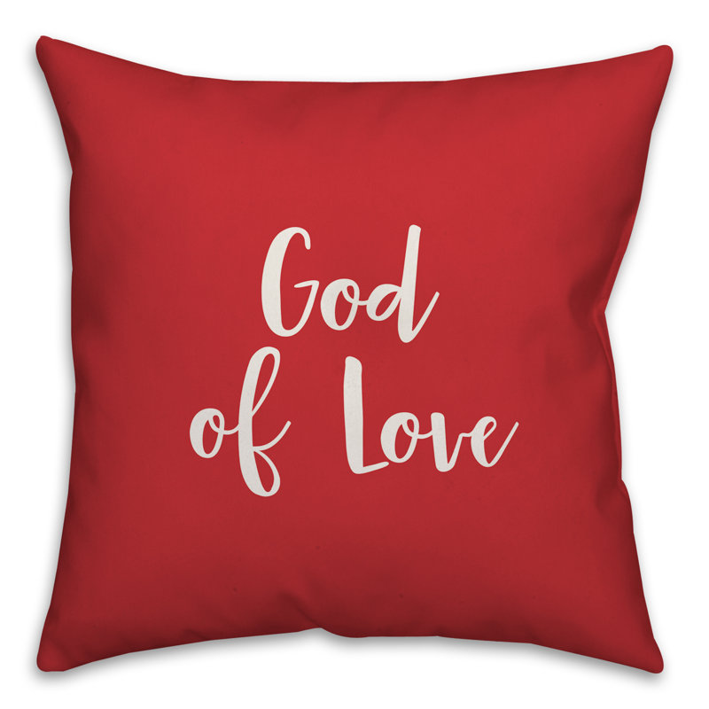  Coussin God of Love, Rouge / Blanc, Coussin décoratif