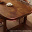 Ensemble de table et chaises rectangulaires en bois massif, chaises de salle à manger rembourrées-276485578