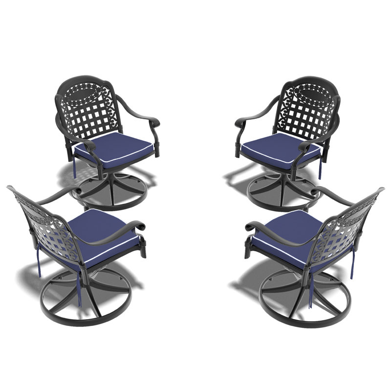Fauteuil pivotant élégant en aluminium