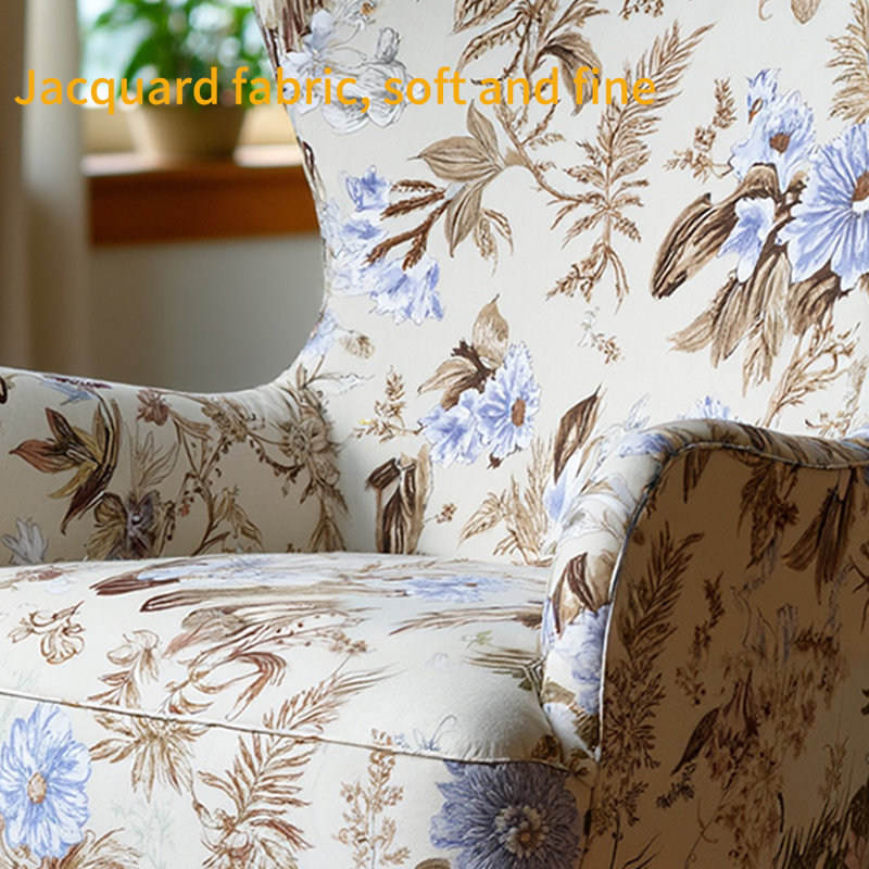 Ergonomically designed jacquard rocking chair