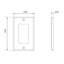 1-Gang Rocker Wall Plate