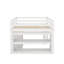 Lit mezzanine bas bas avec commode, tablettes et bureau, lit multifonctionnel-1805143809