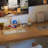 Brown+Clear Rectangular Solid Wood+Acrylic desk-1150473183-1150473182